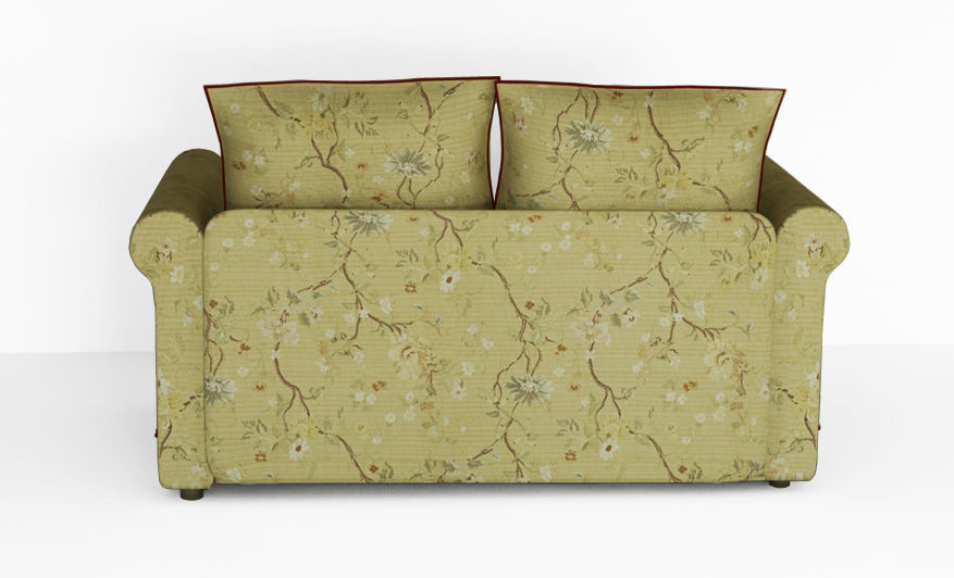 Low poly fabric sofa in a slightly primitive style Low-poly 3D model_7