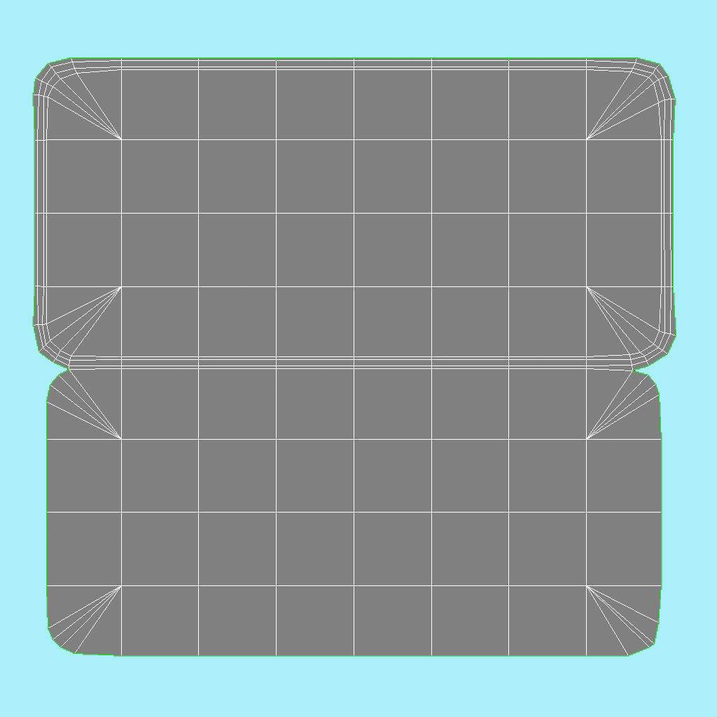 Low poly fabric sofa in a slightly primitive style Low-poly 3D model_13