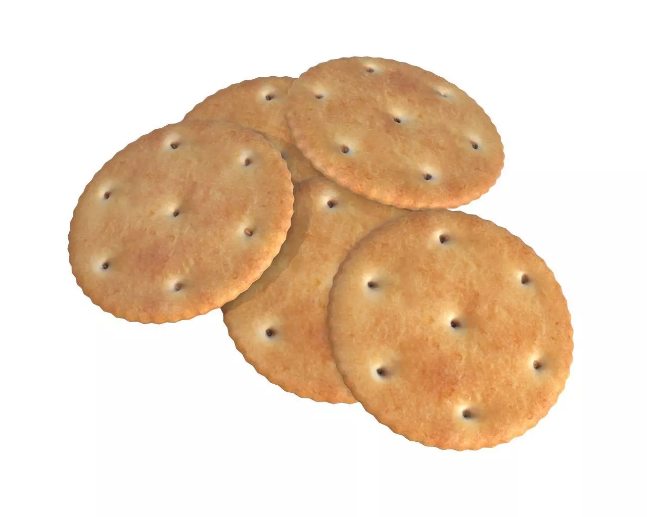 Round cookie 3D model