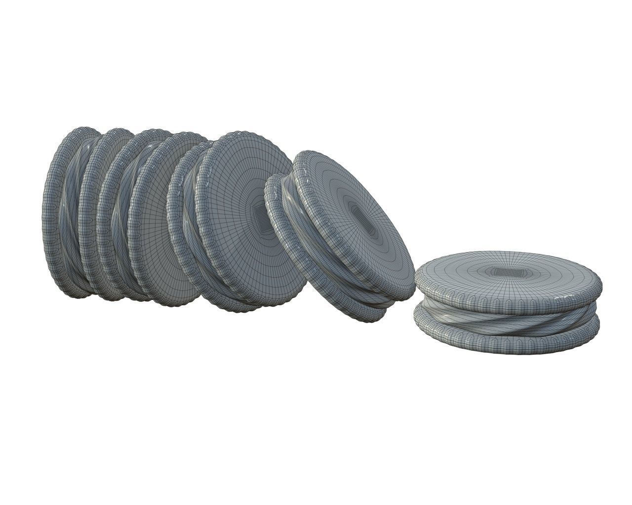 Sandwich cookies with chocolate fill 3D model_4