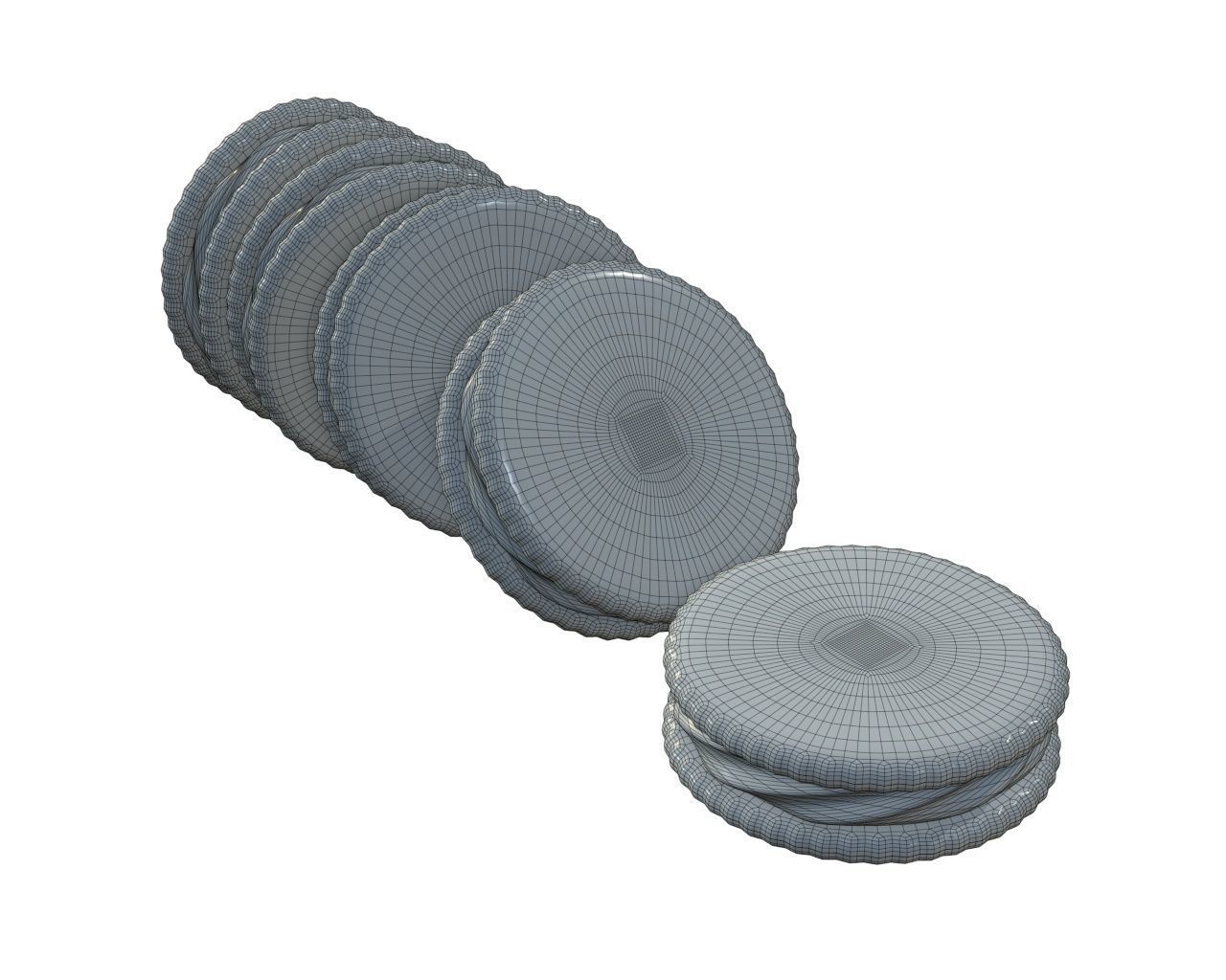 Sandwich cookies with chocolate fill 3D model_5