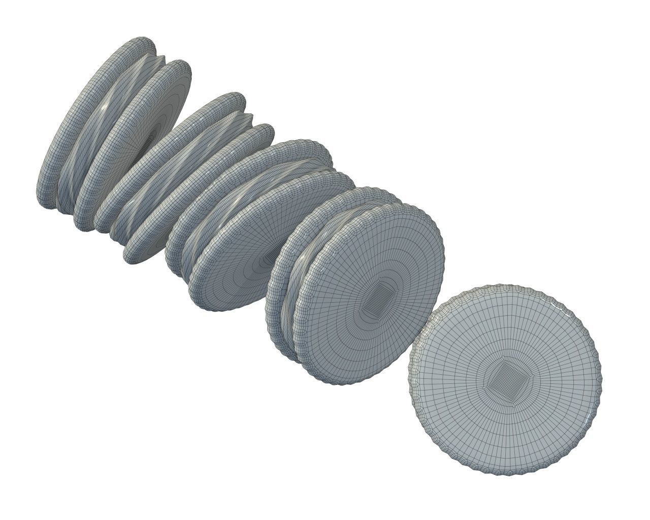 Sandwich cookies with chocolate fill 3D model_6