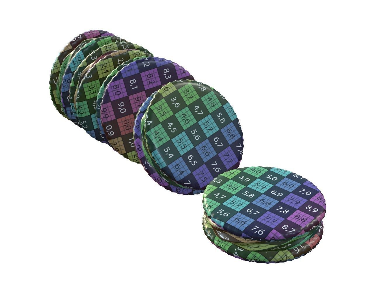 Sandwich cookies with chocolate fill 3D model_8