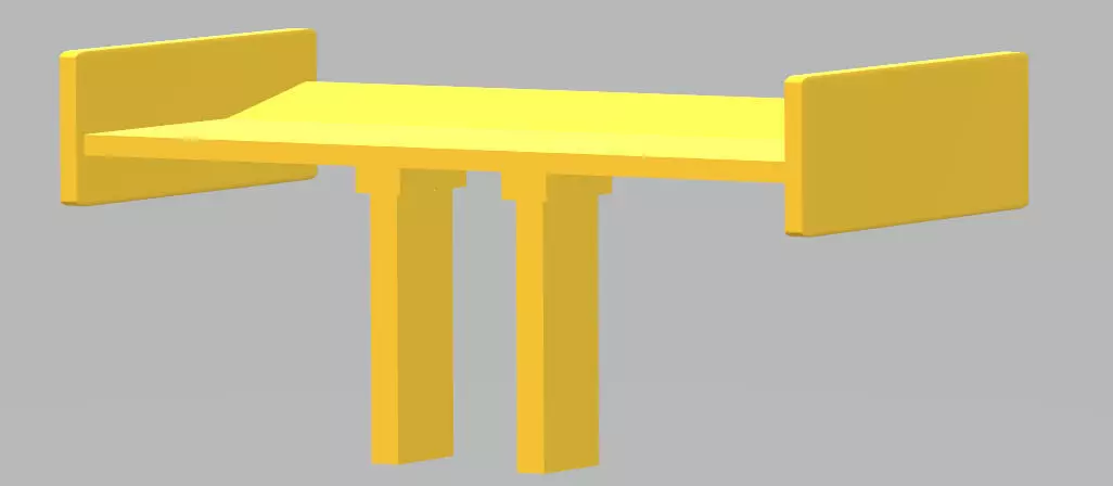 ITES Tyrrell 010 Remote Control Car Rear Wing 3D print model_0