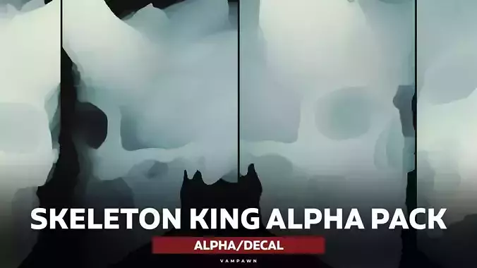 Skeleton King Skull Alpha Map Pack Texture