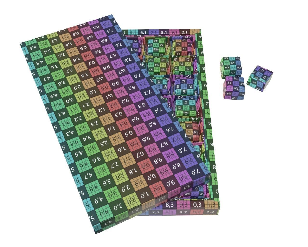 Blank sweets package with chocolate candy mock up 3D model_10