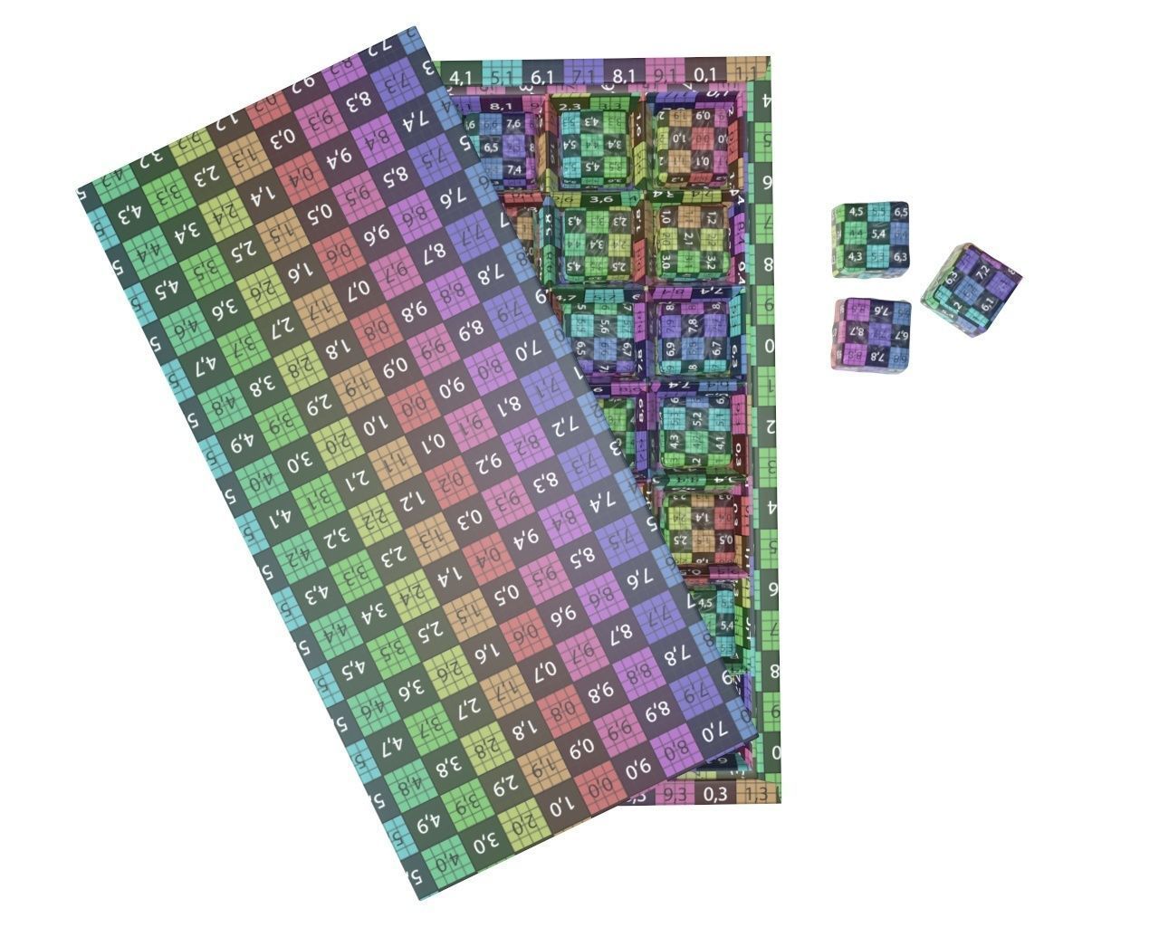 Blank sweets package with chocolate candy mock up 3D model_12