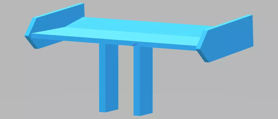 ITES Brabham Remote Control Car Rear Wing 3D print model_0