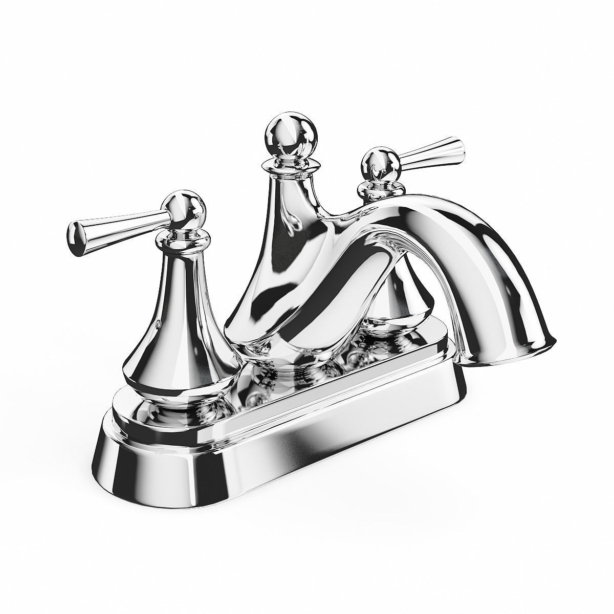 Bathroom faucet design v05 3D model_2