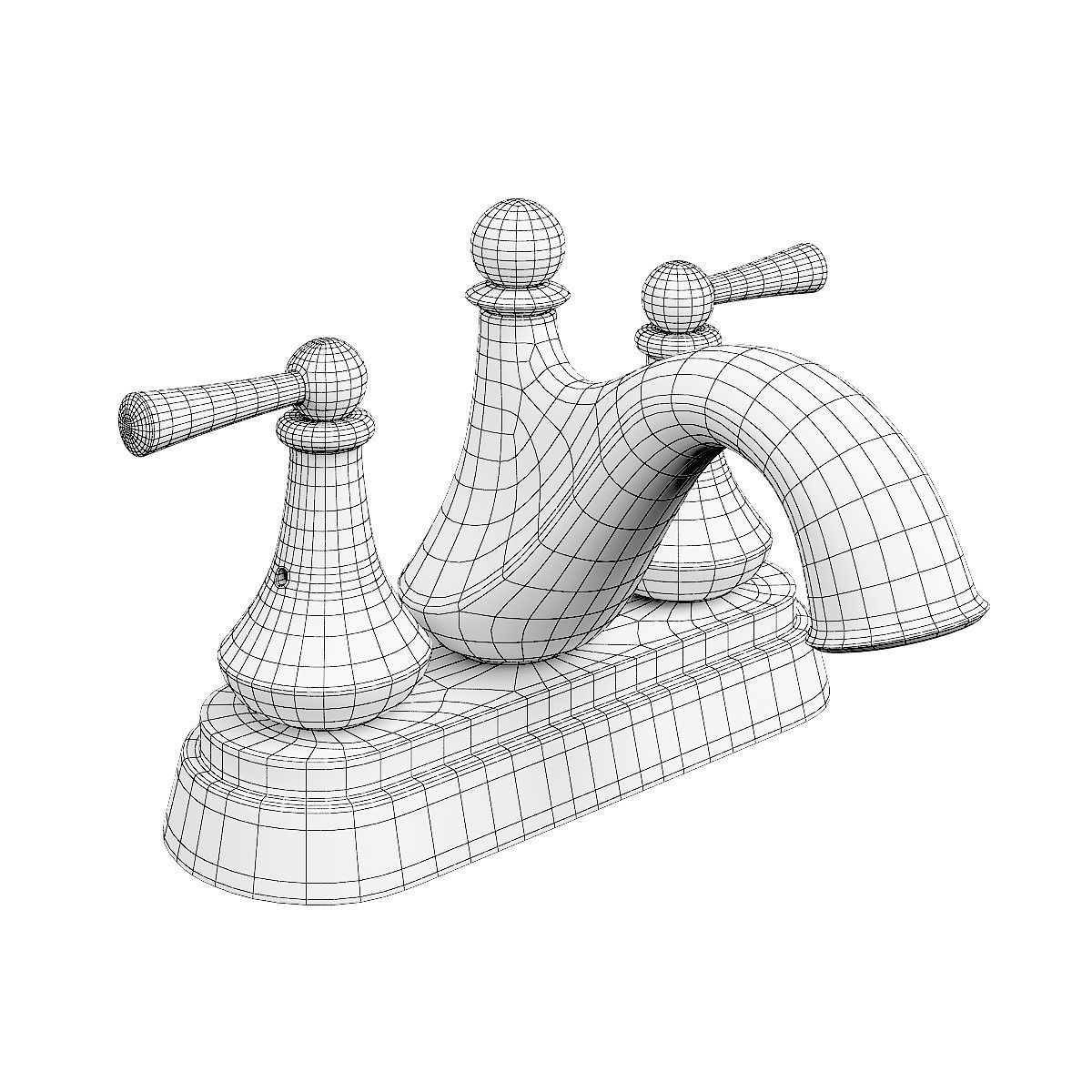 Bathroom faucet design v05 3D model_3