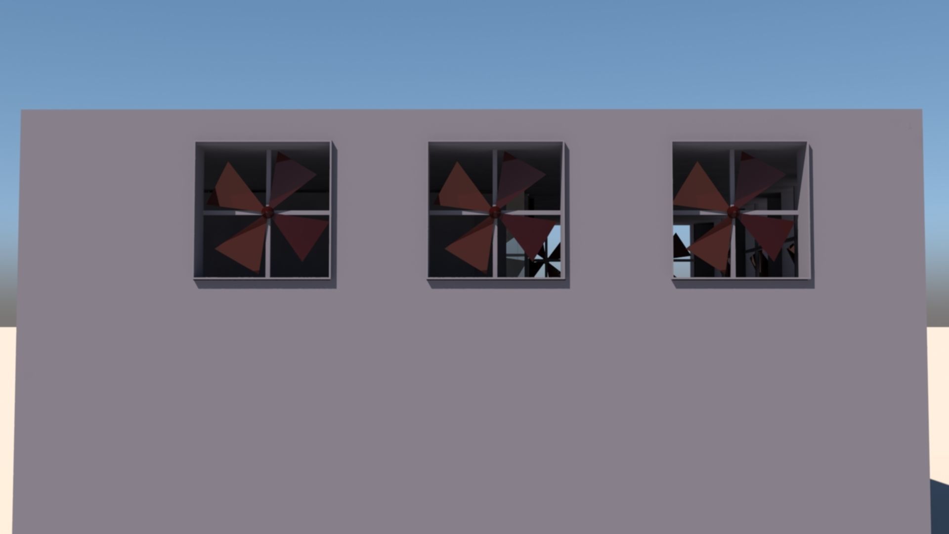 Factory Building Low-poly 3D model_6