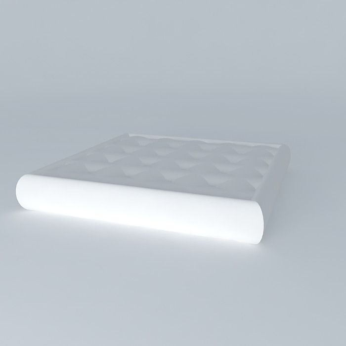 Futon cushion 50x50 Free 3D model_1