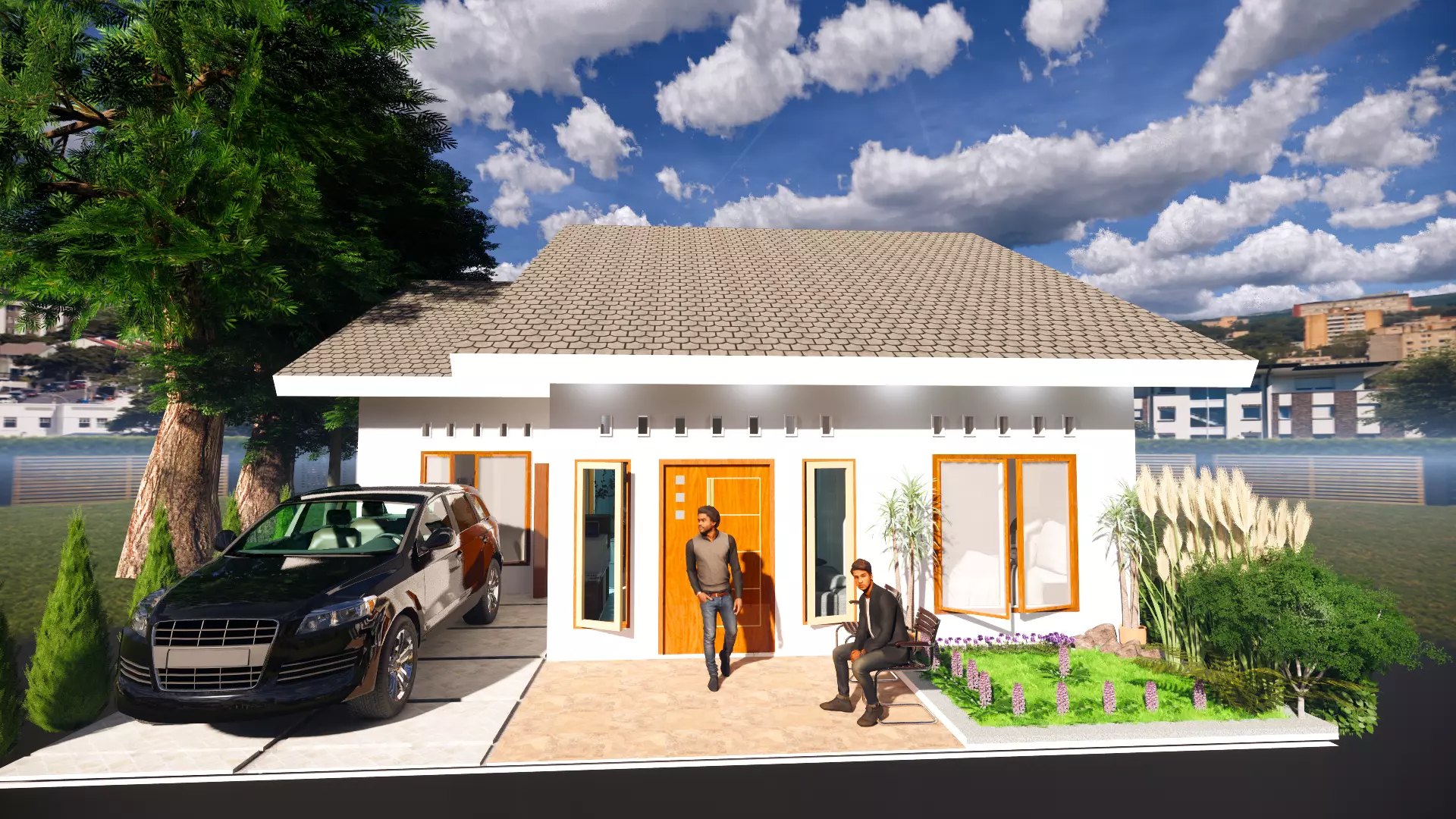 a House in makassar city 3D model_0