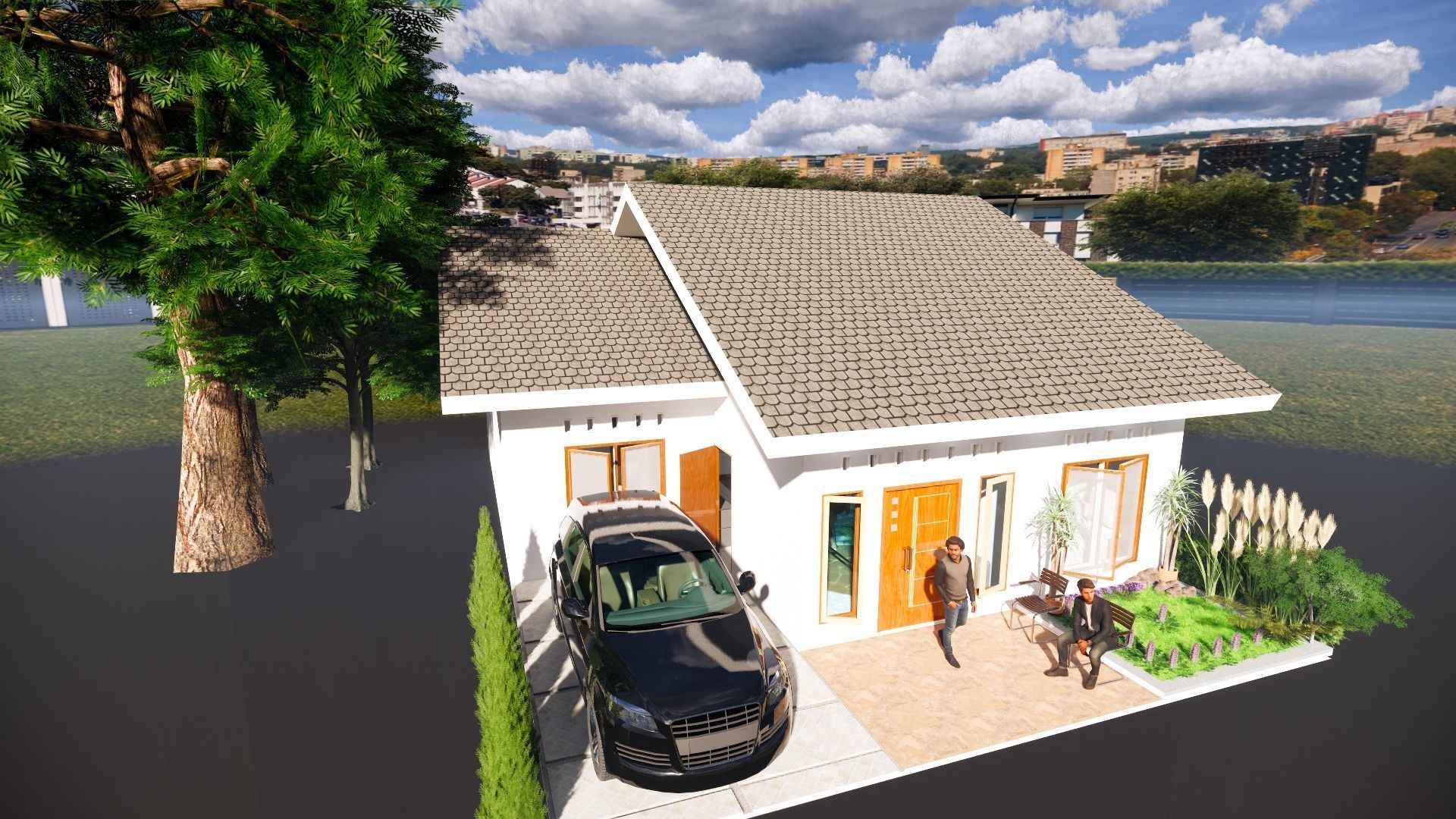 a House in makassar city 3D model_1