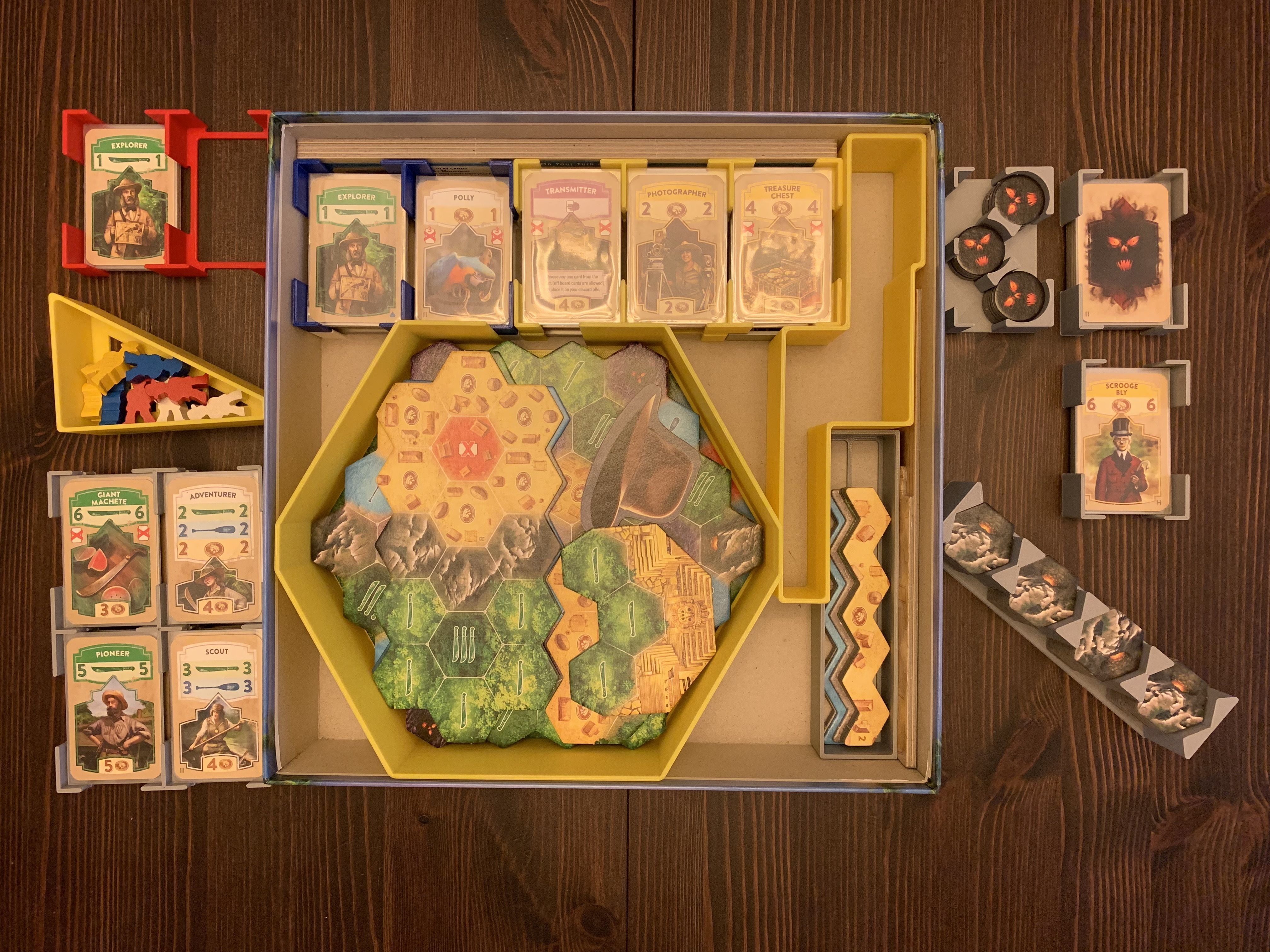 Quest for El Dorado Board Game Organizer Insert 3D print model_2