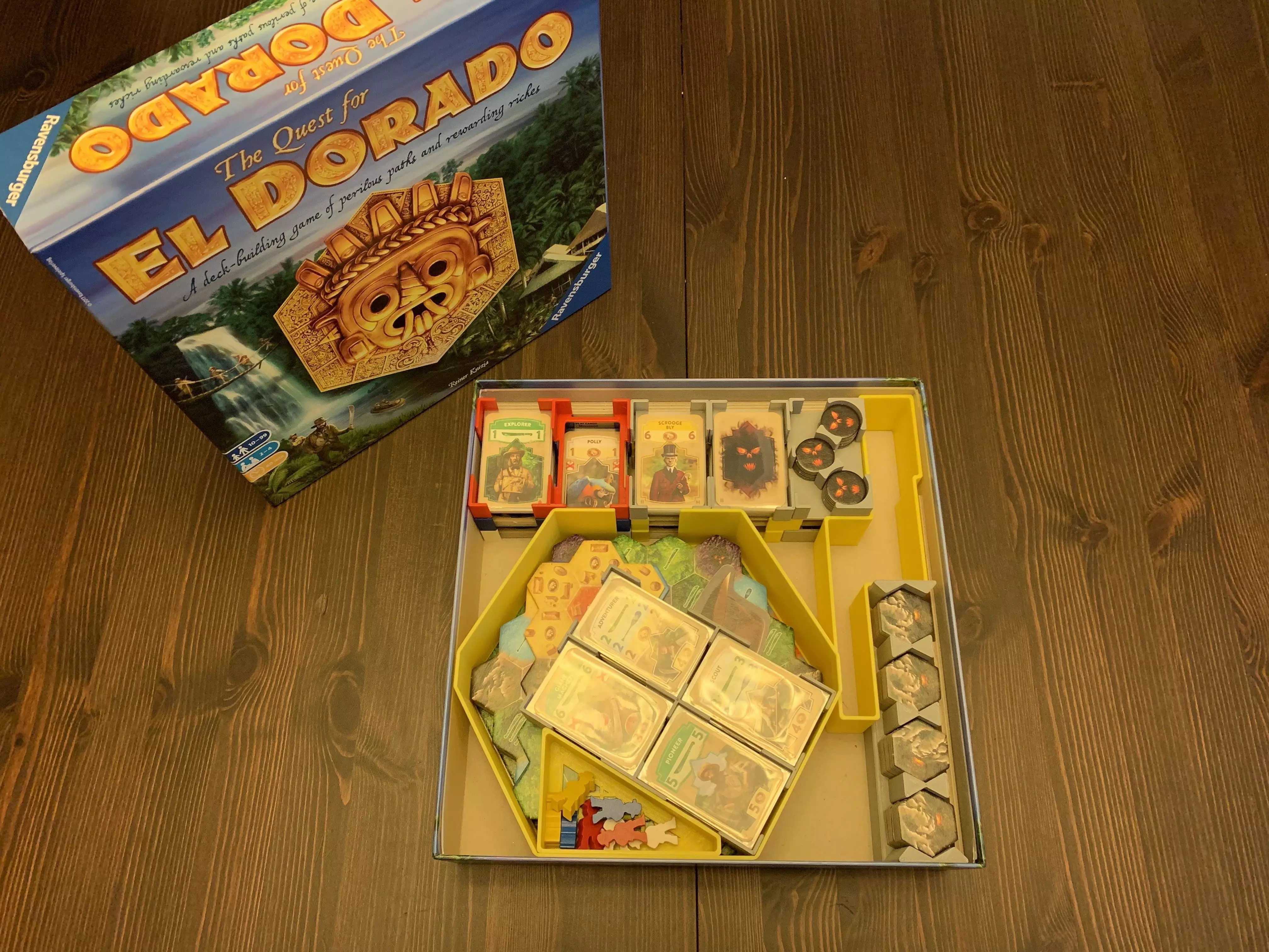 Quest for El Dorado Board Game Organizer Insert 3D print model_0
