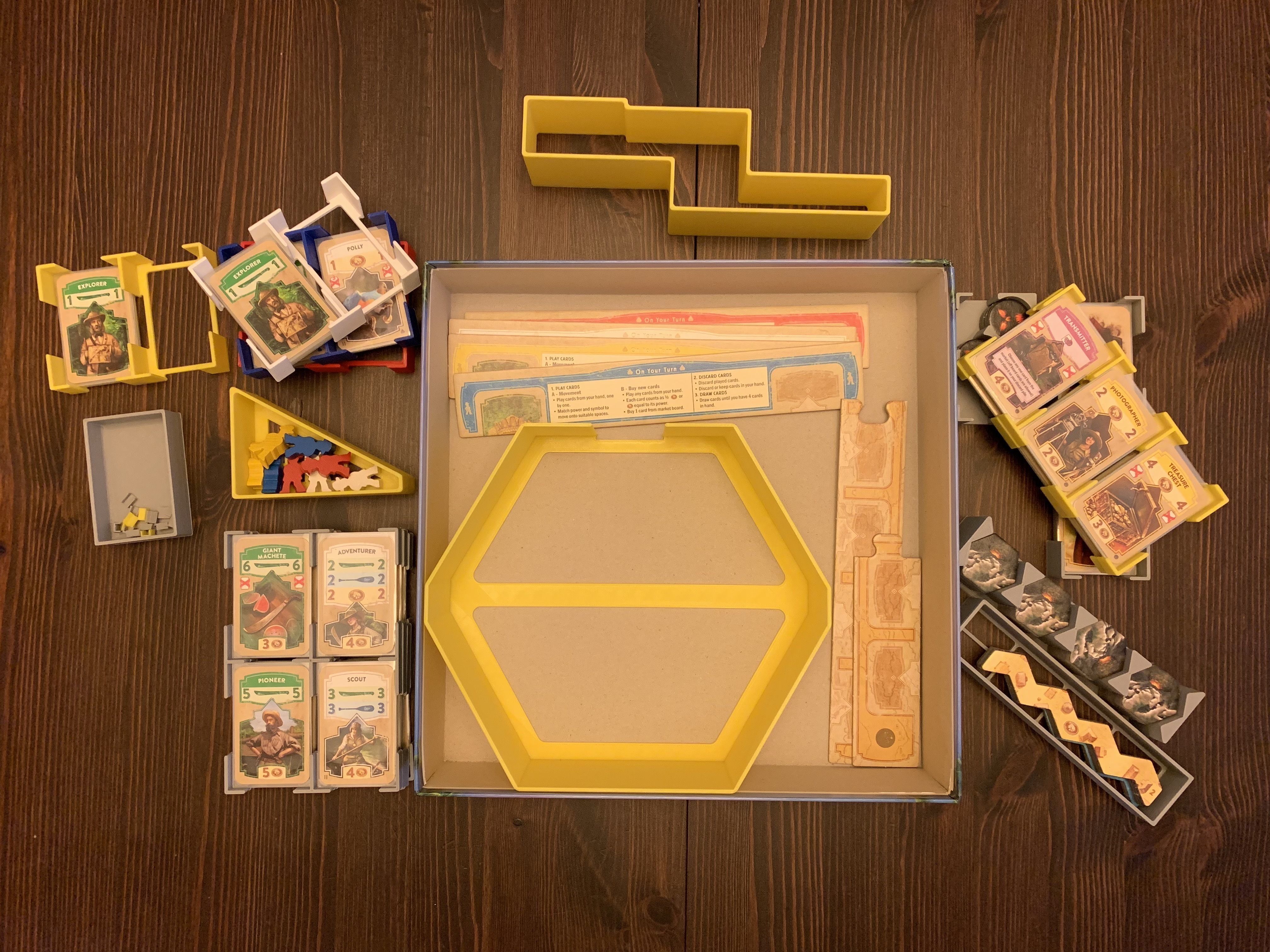 Quest for El Dorado Board Game Organizer Insert 3D print model_4