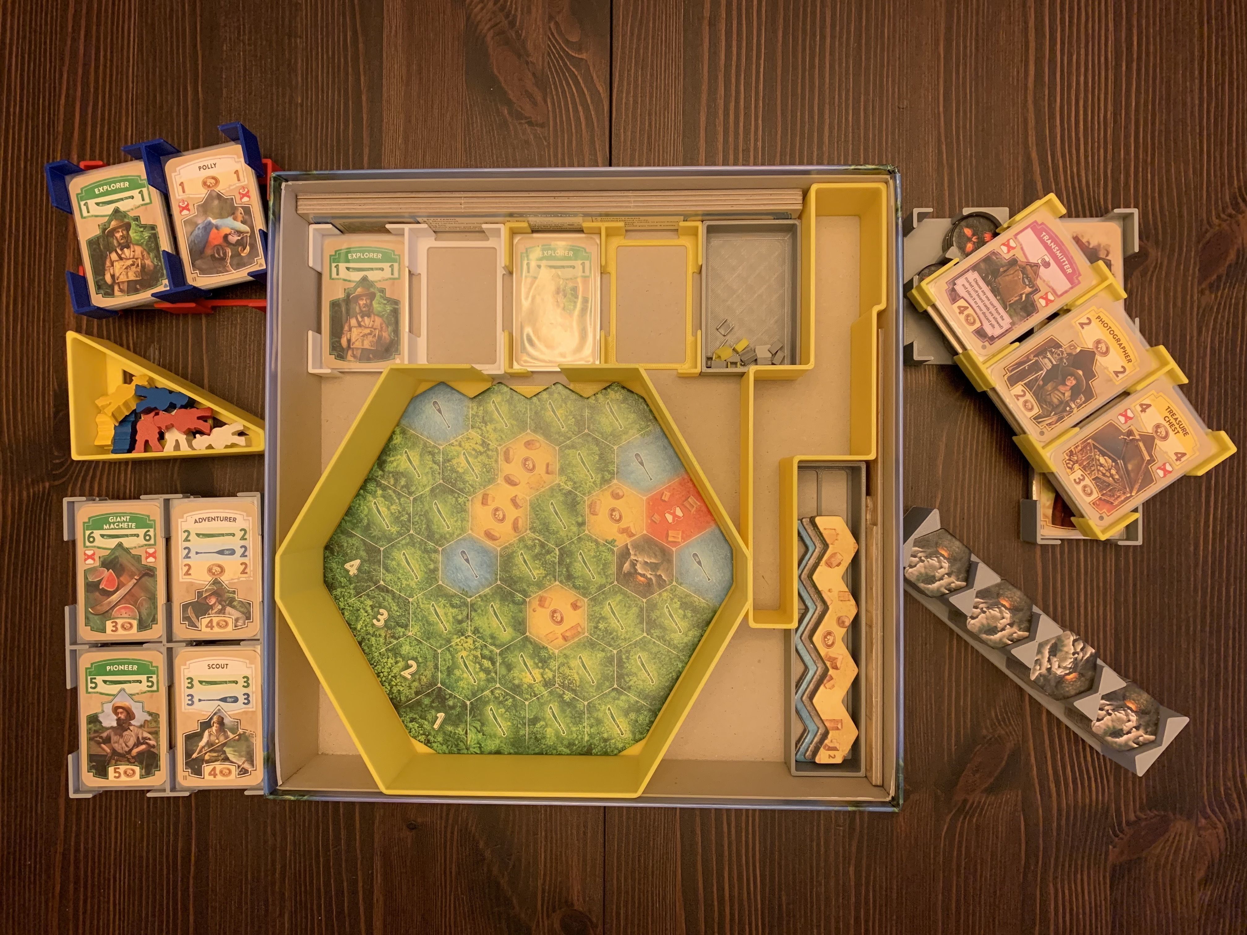 Quest for El Dorado Board Game Organizer Insert 3D print model_3