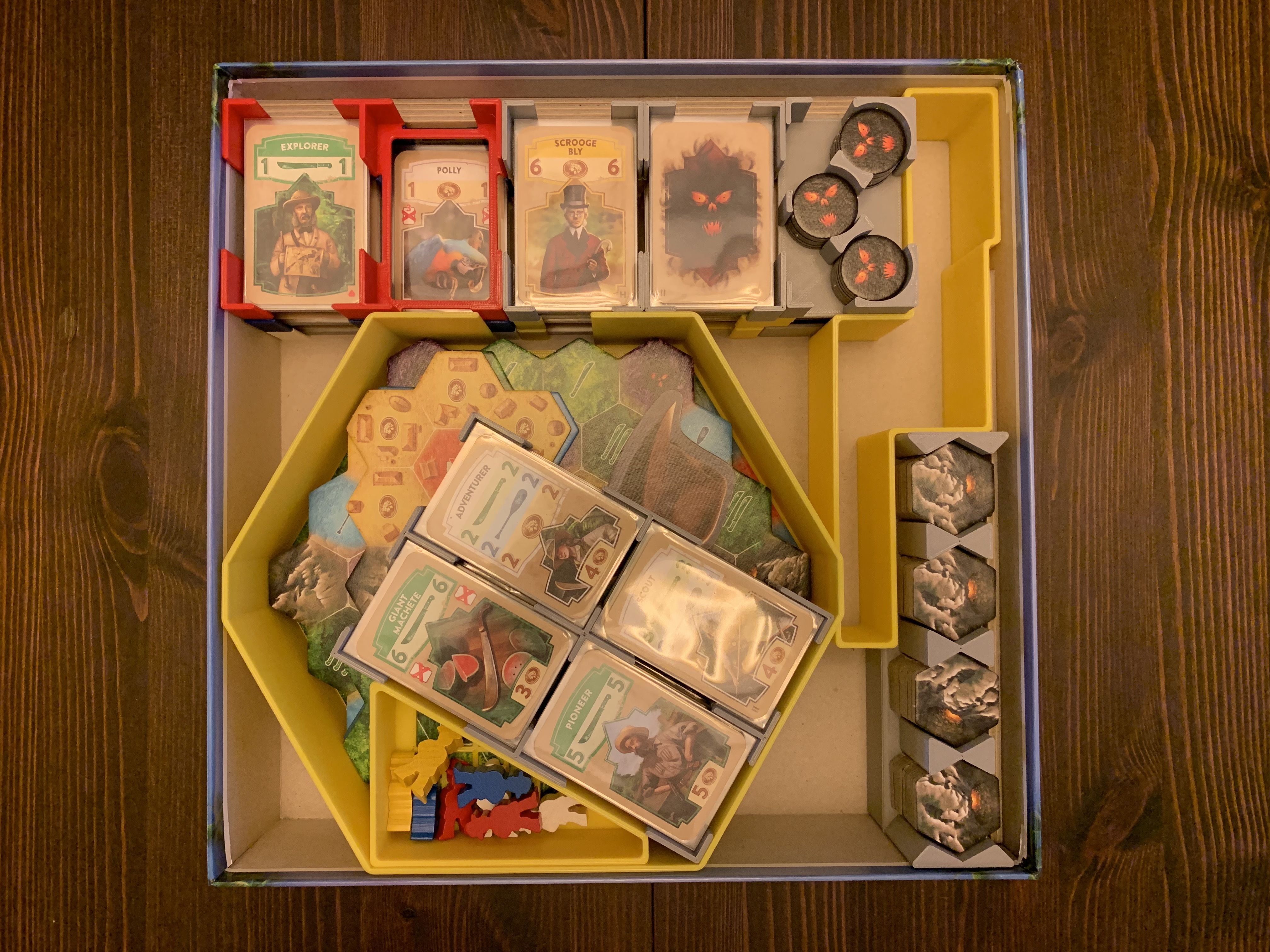Quest for El Dorado Board Game Organizer Insert 3D print model_1