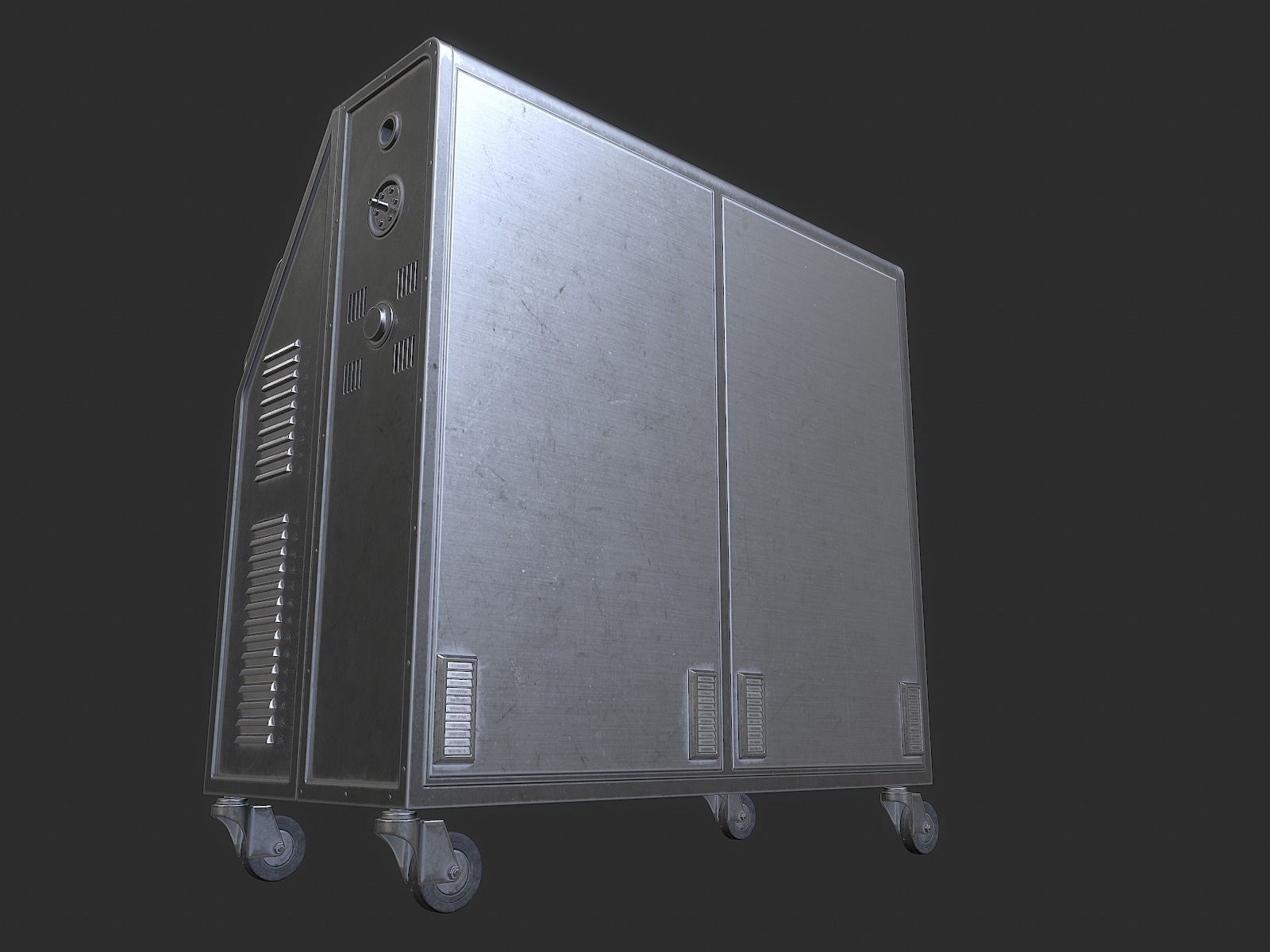 Computer Console 1 Low-poly 3D model_5