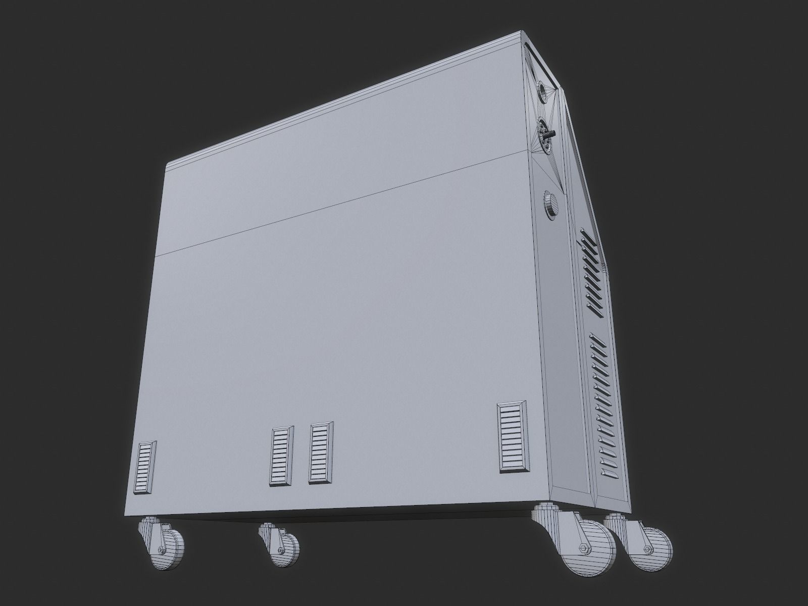 Computer Console 1 Low-poly 3D model_8