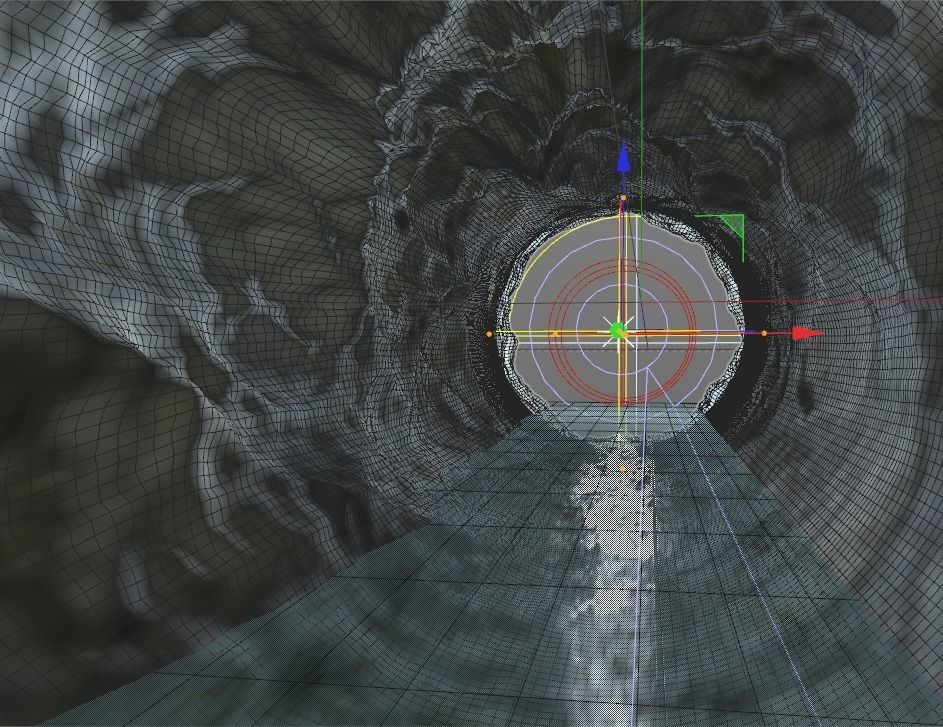 cave tunnel 3D model_4