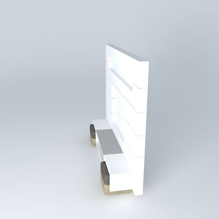 Rack tv stand Free 3D model_2