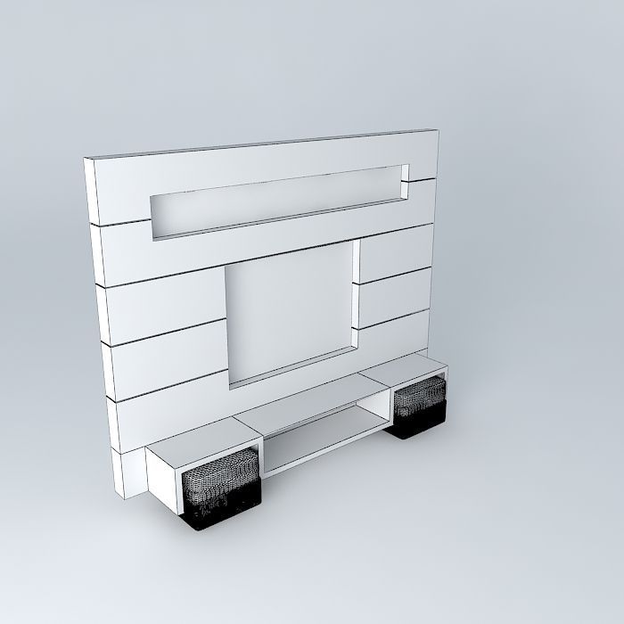 Rack tv stand Free 3D model_3