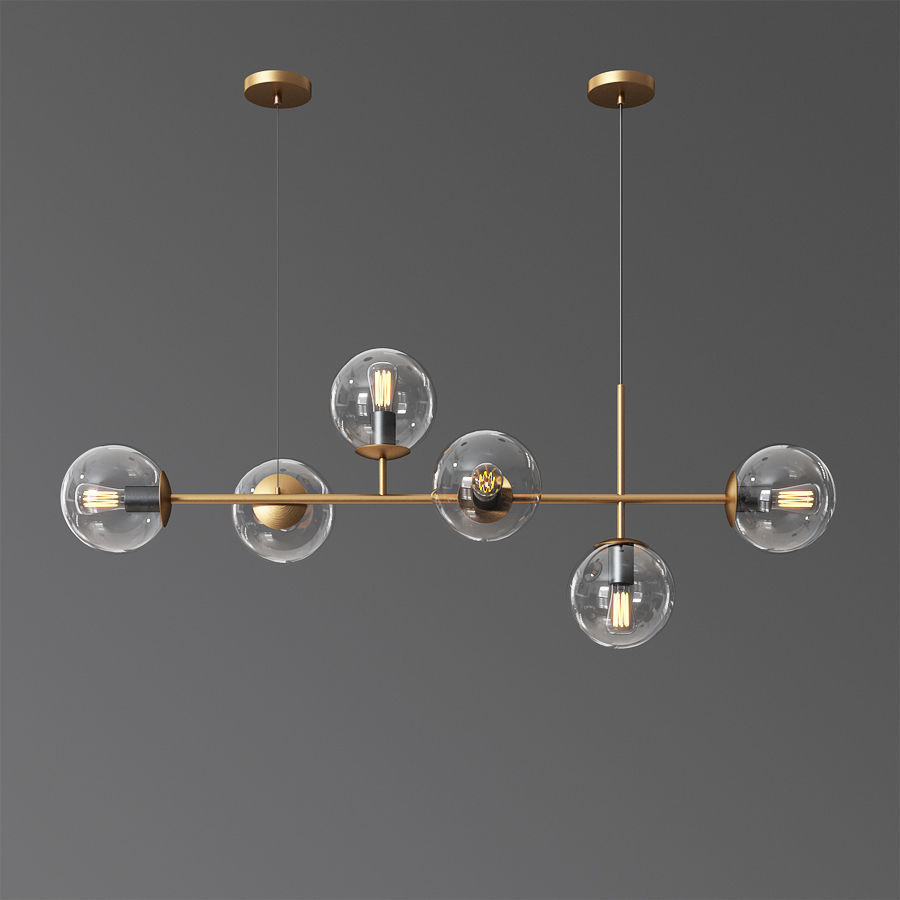 Raizer Linear Chandelier 3D model_2