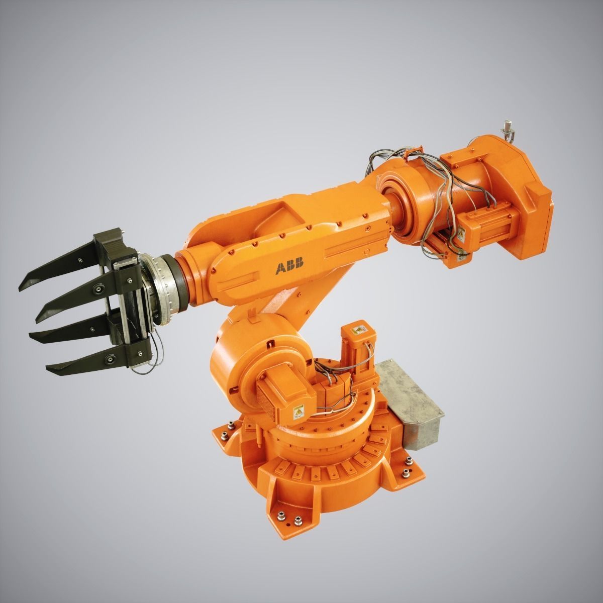 Industrial Robot 6620 Low-poly 3D model_4