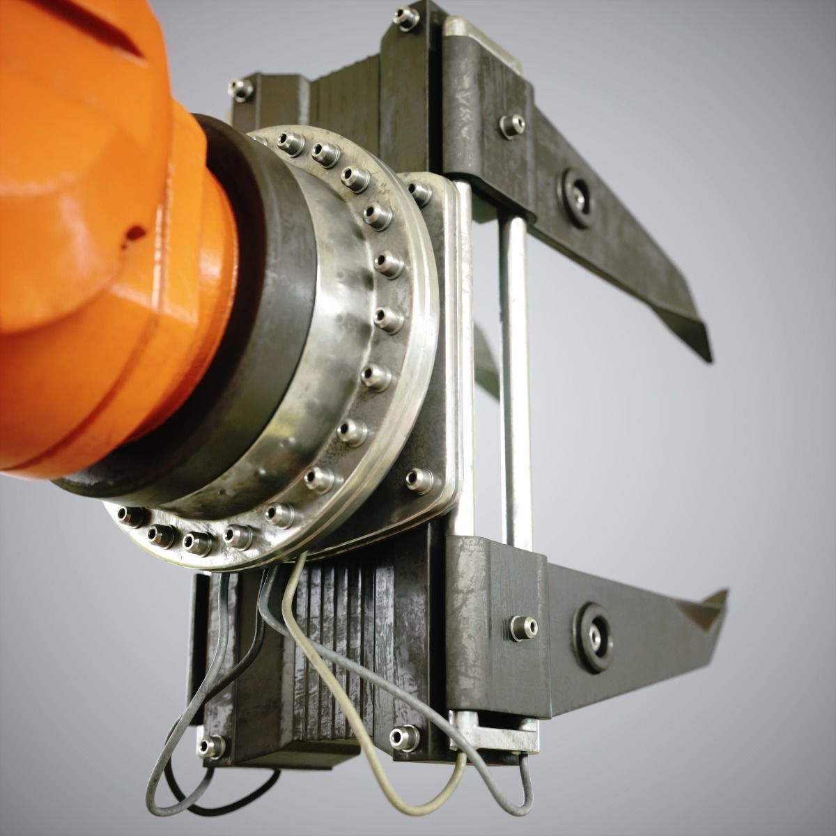 Industrial Robot 6620 Low-poly 3D model_5