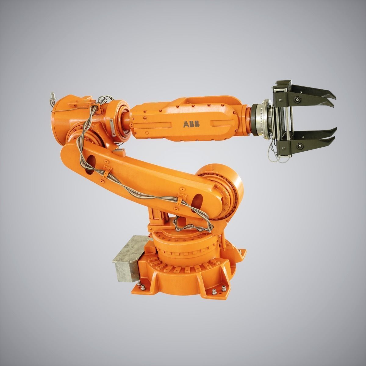 Industrial Robot 6620 Low-poly 3D model_1