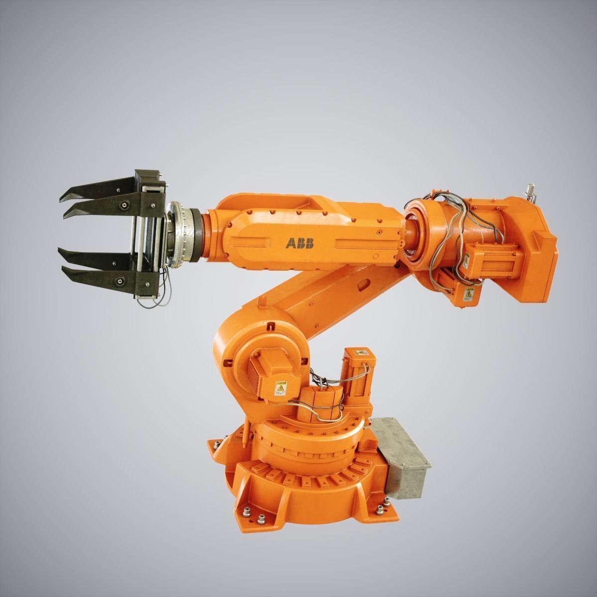 Industrial Robot 6620 Low-poly 3D model_2