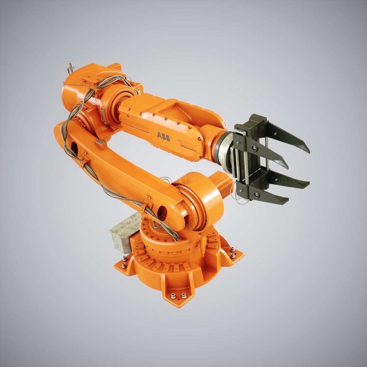 Industrial Robot 6620 Low-poly 3D model_3