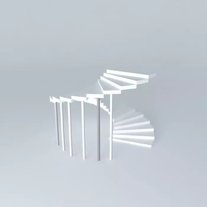 Spiral Staircase Free 3D model_0