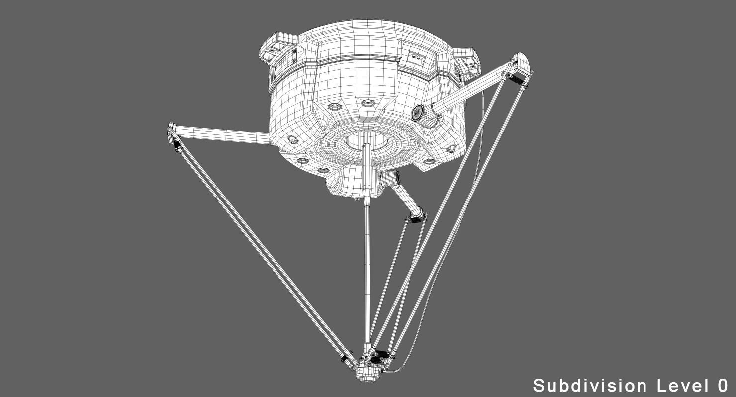 Industrial Robot 360 Food Package 3D model_6