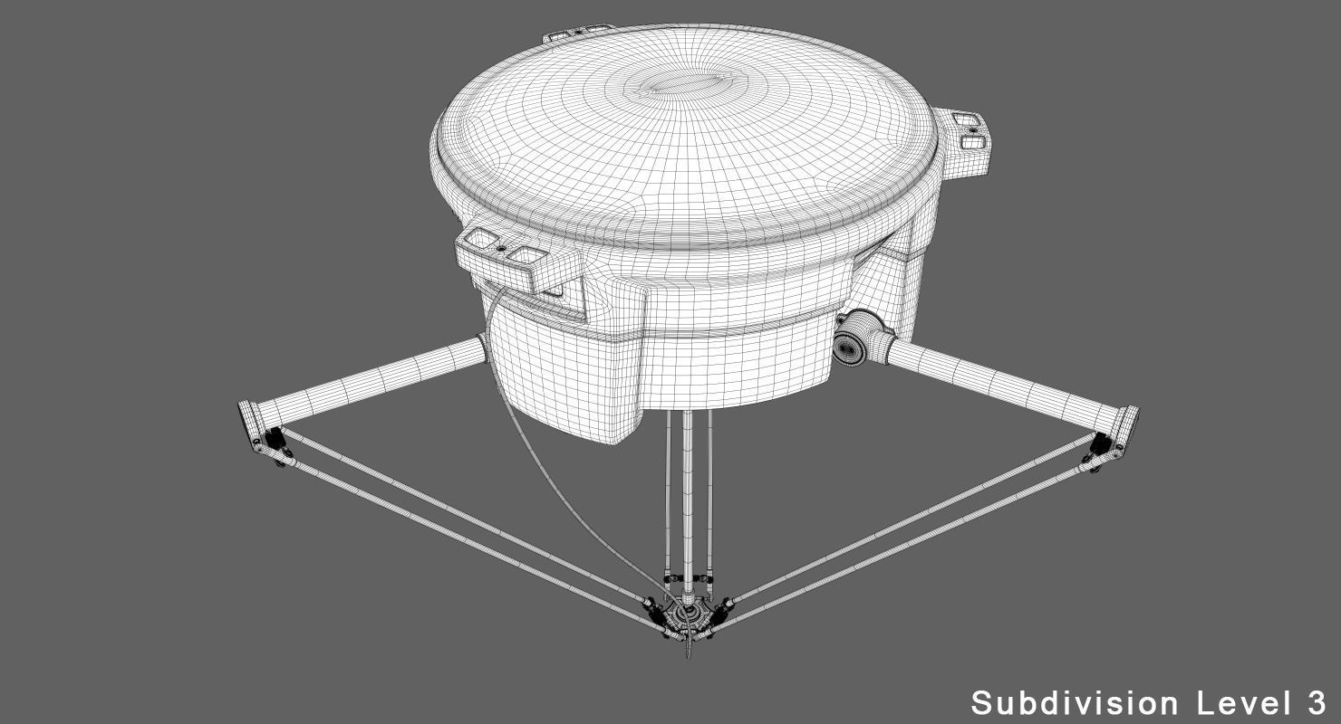 Industrial Robot 360 Food Package 3D model_9
