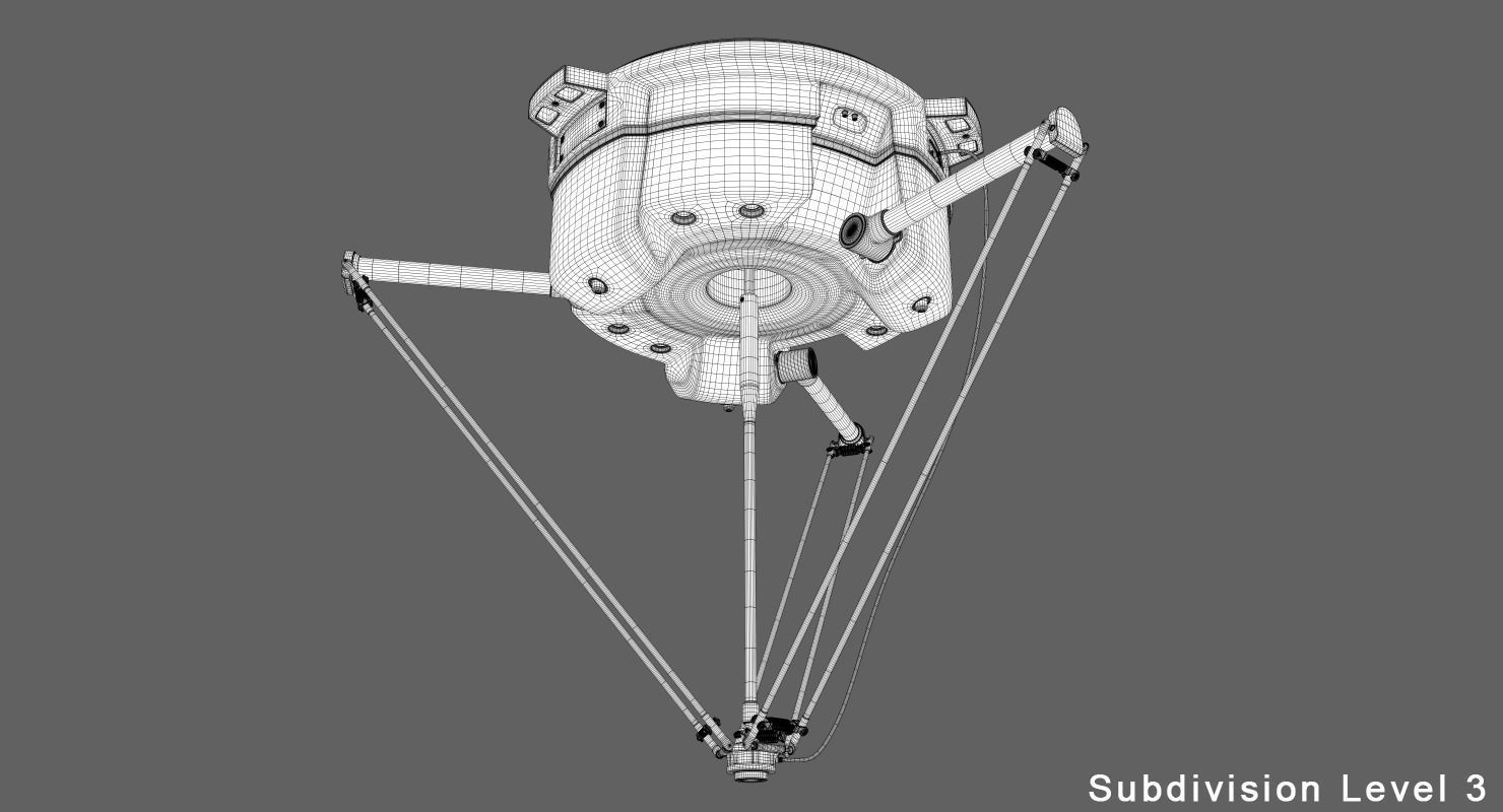 Industrial Robot 360 Food Package 3D model_7