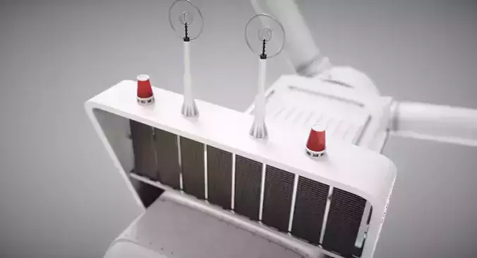 Wind Turbine 3D model