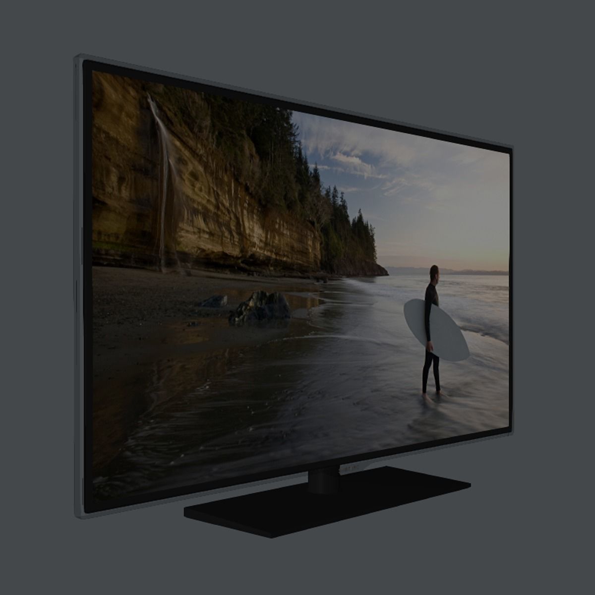 TV Wall Mounted 3D model_36