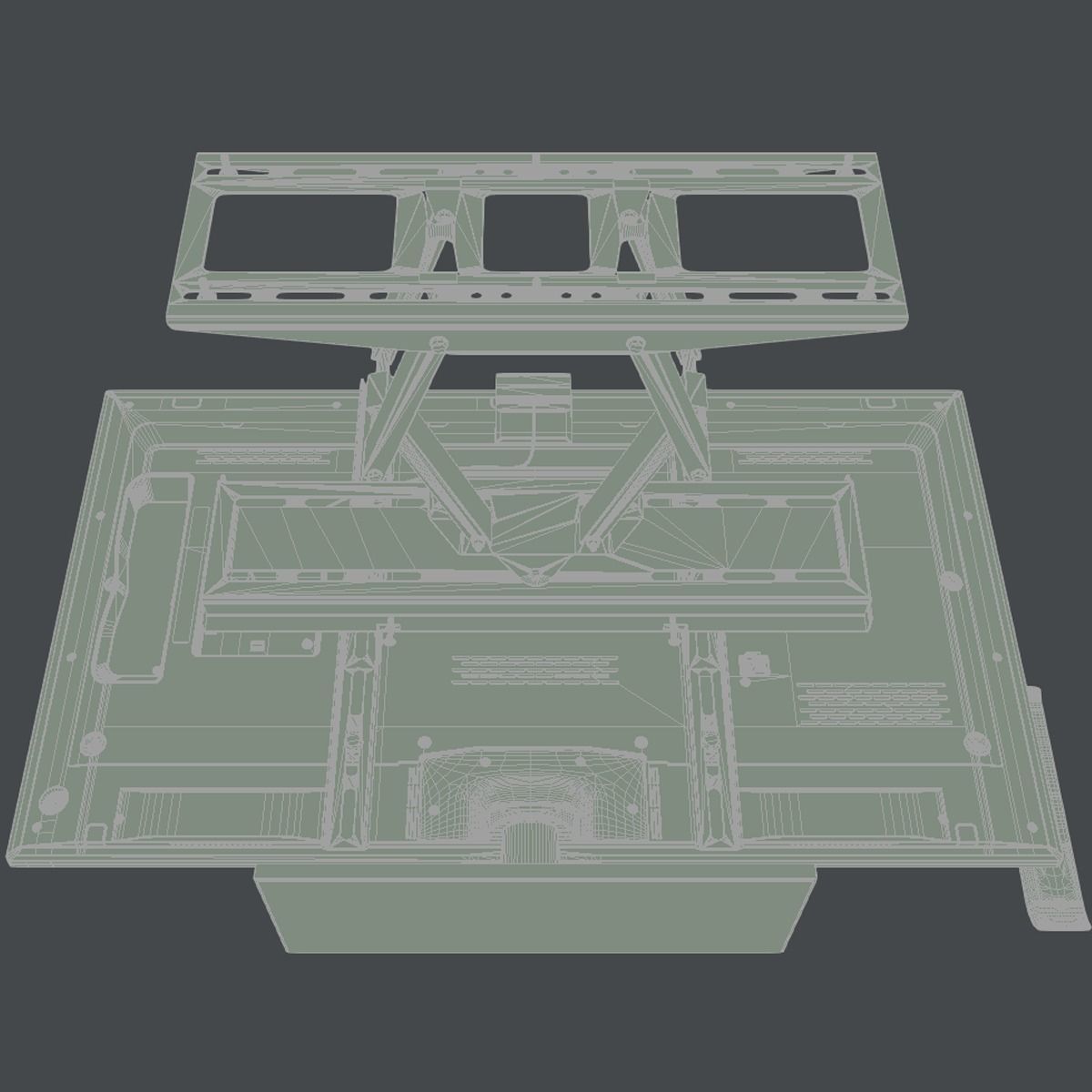 TV Wall Mounted 3D model_51