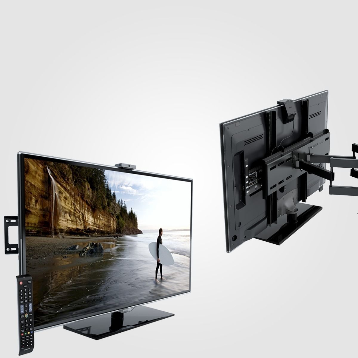 TV Wall Mounted 3D model_42
