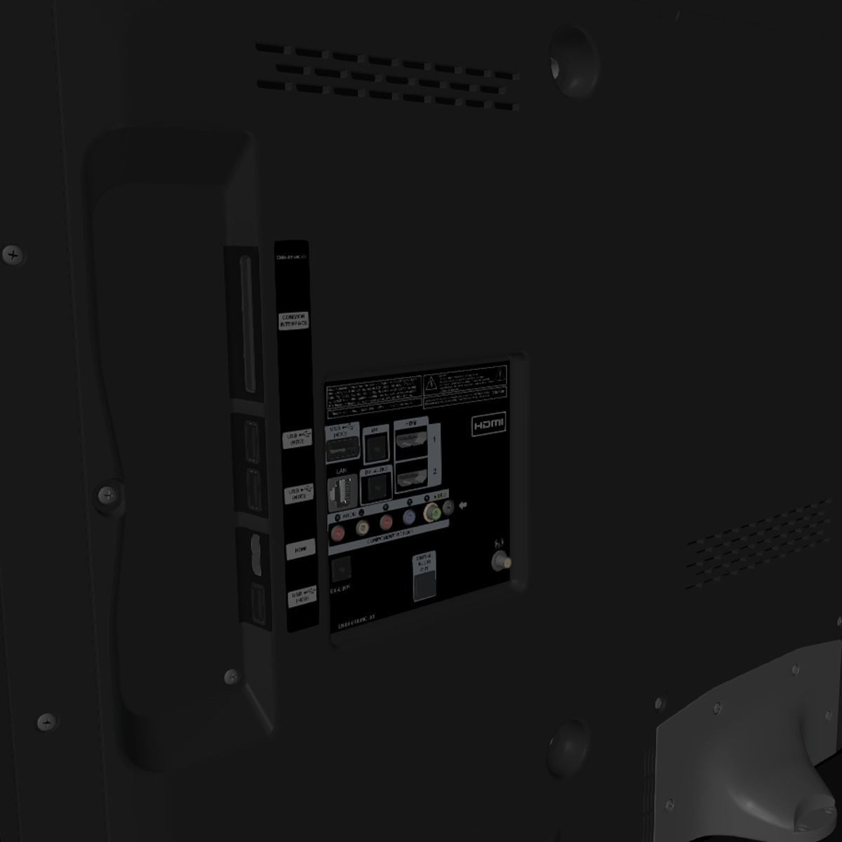 TV Wall Mounted 3D model_38