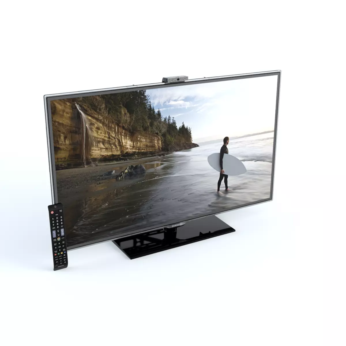 TV Wall Mounted 3D model_0