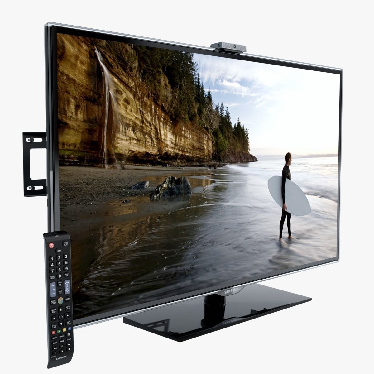 TV Wall Mounted 3D model_43