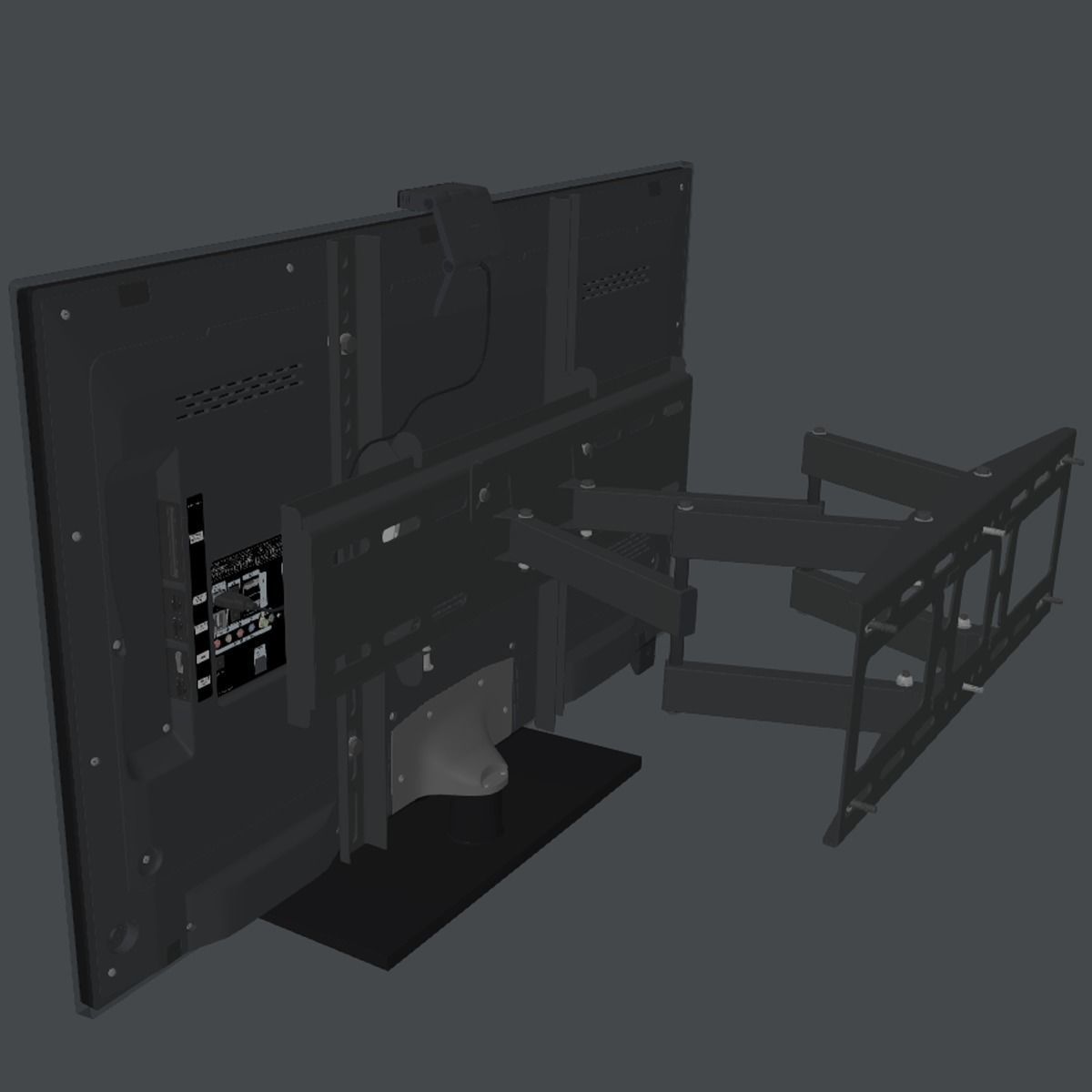 TV Wall Mounted 3D model_17