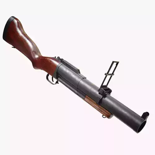 Grenade Launcher  Low-poly 3D model