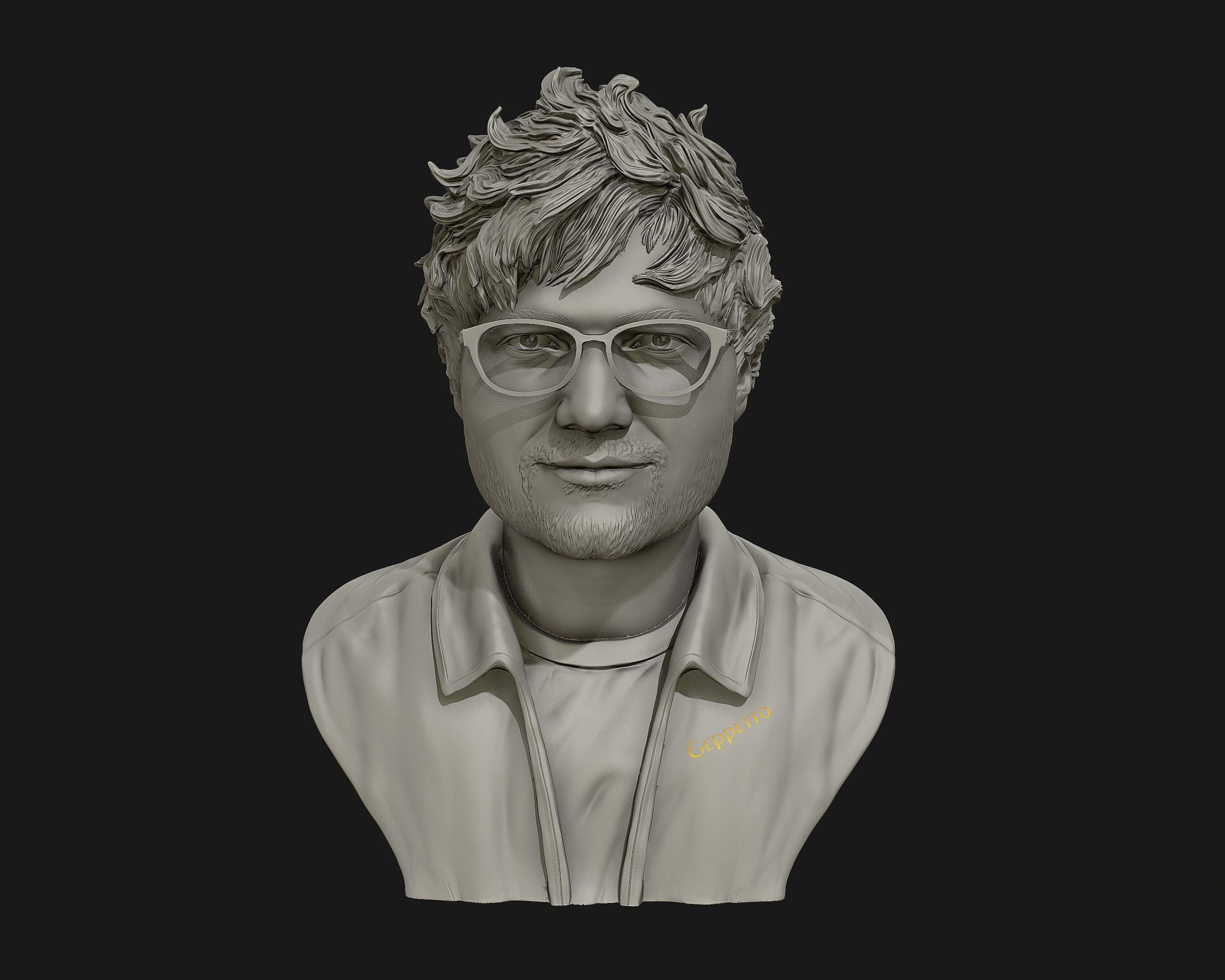 Ed Sheeran sculpture ready to 3D print 3D print model_1