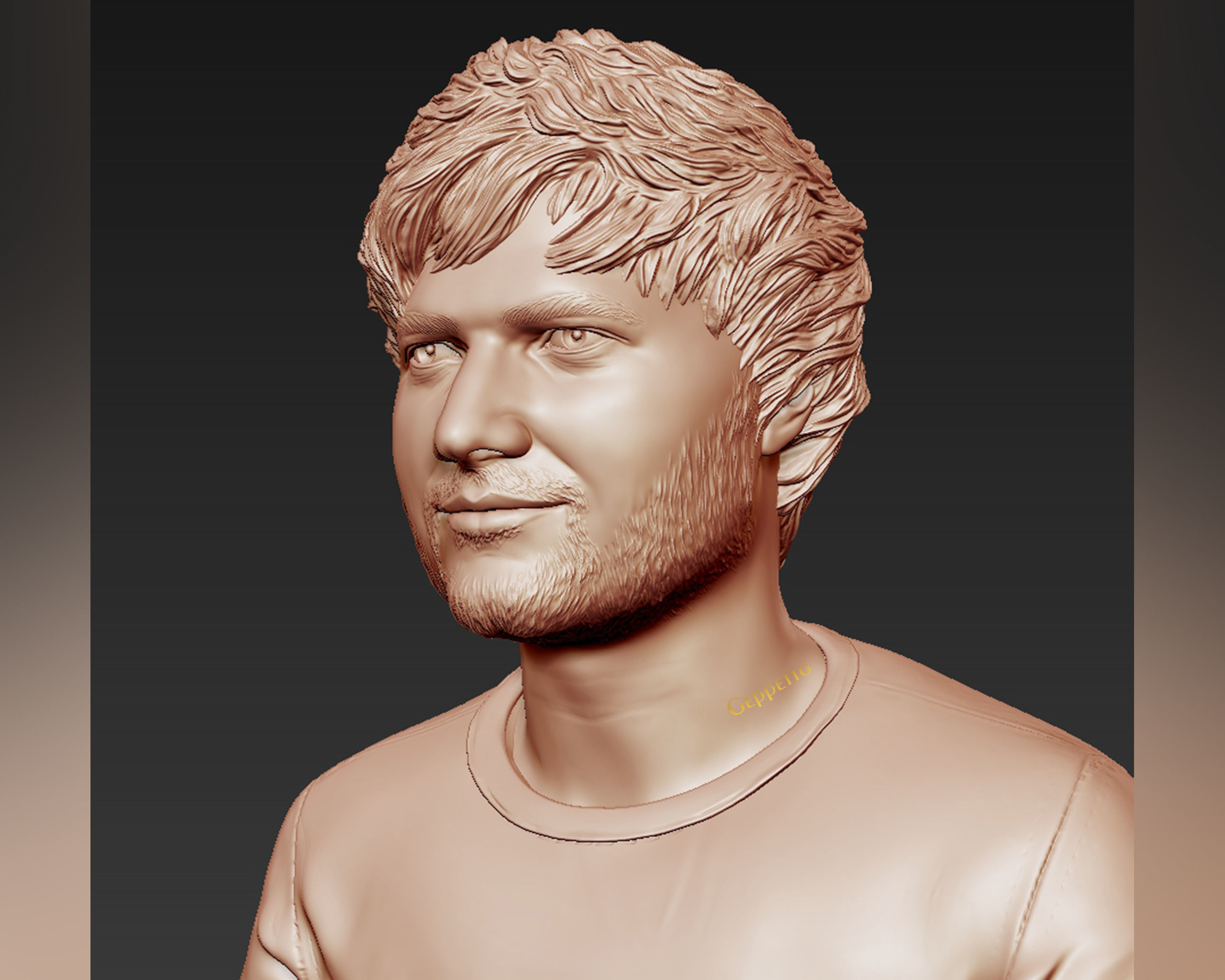 Ed Sheeran sculpture ready to 3D print 3D print model_36