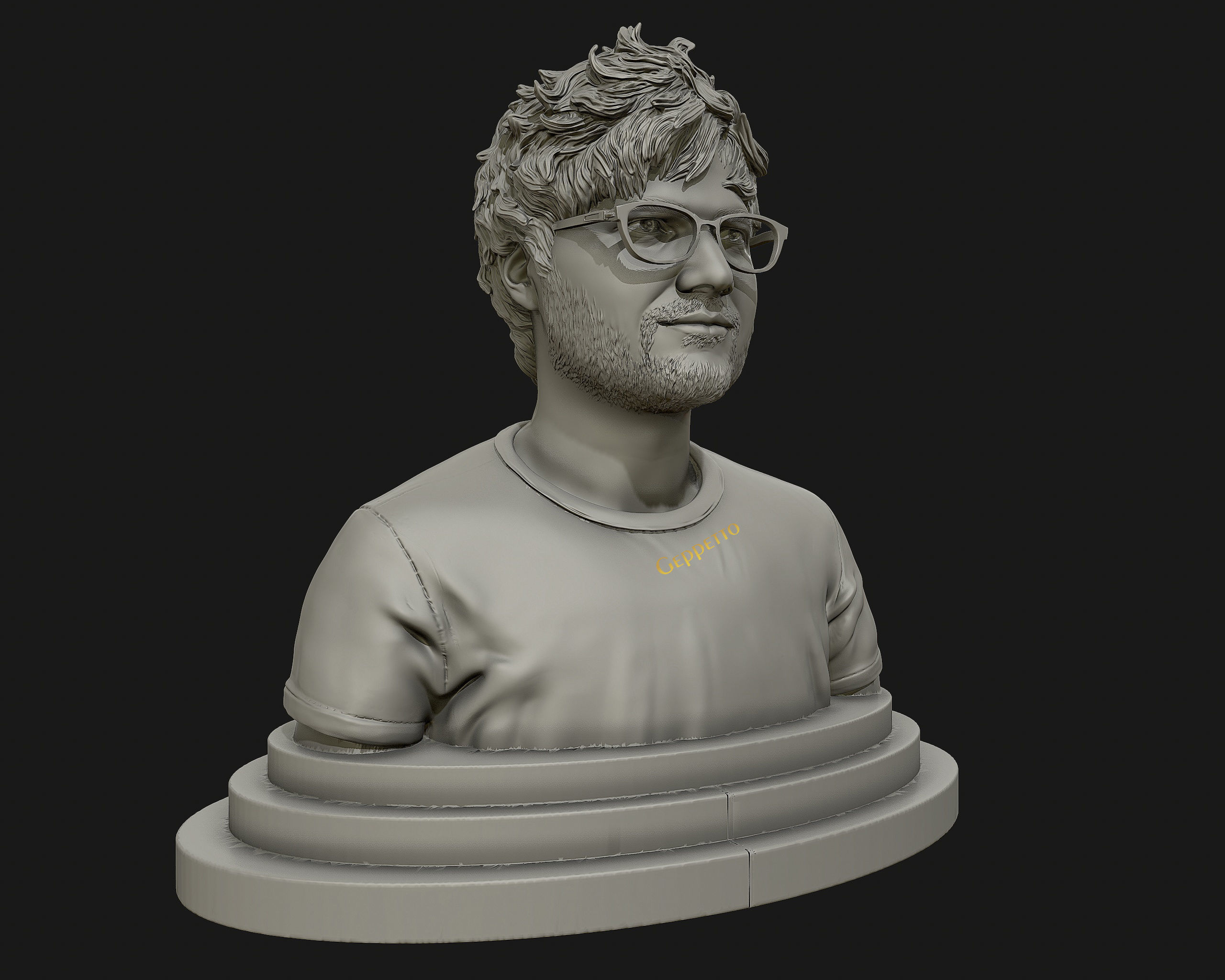 Ed Sheeran sculpture ready to 3D print 3D print model_6